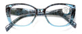 Women Floral Progressive Reading Glasses - Zero Power On Top - No Line Or Bubble