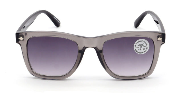 Tinted Progressive Reading Sunglasses For Men or Women - Zero Power On Top Reade