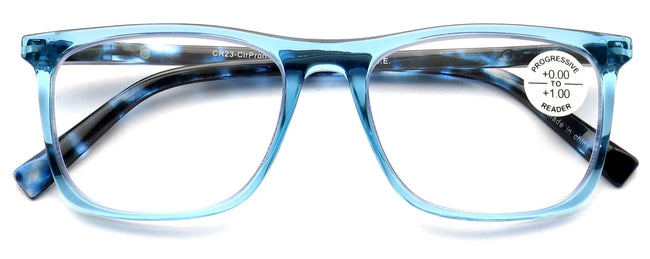 Progressive No-Line Reading Glasses – Zero Power Top | Clear Distance Vision