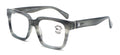 Large Square Oversized Anti Blue Blocker Reading Glasses - UV Protection Clear