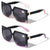 2 Pairs Square Oversize Women BIFOCAL Outdoor Reading Sunglasses Glasses