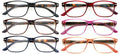 6 Pairs Women Fashion Reading Glasses - Lightweight Clear Lens Reader Torto 7018 - Vision World