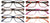 6 Pairs Women Fashion Reading Glasses - Lightweight Clear Lens Reader Torto 7018 - Vision World