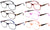 6 Pairs Women Fashion Reading Glasses - Lightweight Clear Lens Reader Torto 7018 - Vision World