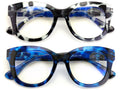 2 Pairs Glasses Blue Light Blocking, UV Computer Readers Reading Bold Eye Clear