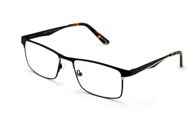 Men Premium Rectangle Stainless Steel Reading Glasses Computer Anti Blue Reader - Vision World