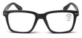 Men Matte Bold Progressive Reading Glasses - Clear Zero Power On Top - No Bubble