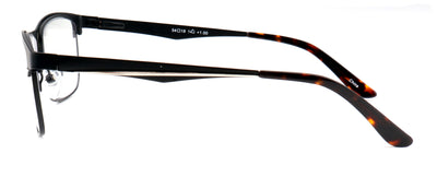 Men Large Metal Clear Progressive Reading Glasses Zero Power On Top - No Bubble