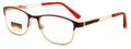 Women No Line Progressive Reading Glasses Metal Anti-Reflective Clear Len Reader