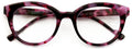 Women Round Progressive Clear Bifocal Reading glasses -No Line Zero Power on ToP