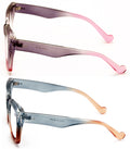 2 Pairs Bold Oversized Women Clear Lens Reading Glasses Large Reader - Vision World