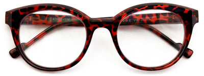 Women Round Progressive Clear Bifocal Reading glasses -No Line Zero Power on ToP