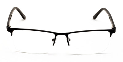 Men Premium Optical Frame Wide Large Head Reading Glasses Half Rim Metal 149MM