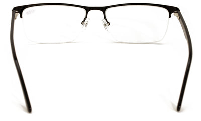 Men Premium Optical Frame Wide Large Head Reading Glasses Half Rim Metal 149MM