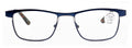 Men Large Metal Clear Progressive Reading Glasses Zero Power On Top - No Bubble