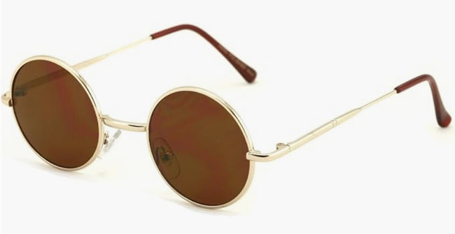 New Small Round Hipster Fashion Sunglasses Metal UV Protection Potter Fit Kids or Teenager - Vision World