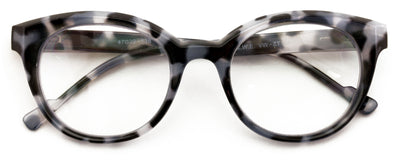 Women Round Progressive Clear Bifocal Reading glasses -No Line Zero Power on ToP