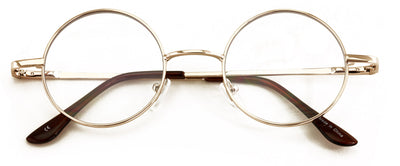Progressive No Line Multifocus Round Metal Reading Glasses – Tri-Focal Reader fo