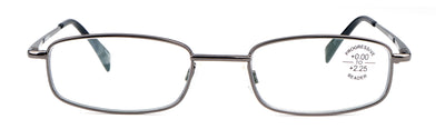 Metal Slim Lightweight Progressive Clear Reading Glasses - Zero Power on Top