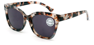 Women Large Oversized Reading Sunglasses – UV Protection Tinted Full Lens Wide