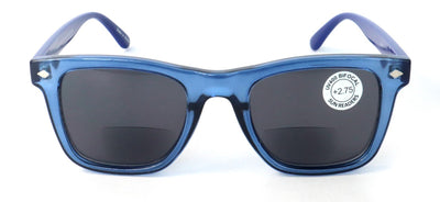 Men Square Bifocal Reading Sunglasses - UV Protection Comfortable Fashion Reader