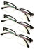 3 Pairs Men’s Blue Light Blocking Reading Glasses – Semi-Rimless Readers for Eye