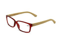 Genuine Bamboo Rectangular Reading Glasses Men Women light weight Readers