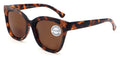 Women Large Oversized Reading Sunglasses – UV Protection Tinted Full Lens Wide