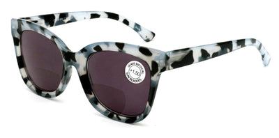 Women Large Oversized Bifocal Reading Sunglasses – UV Protection Tinted Reader