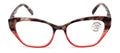 Women Cateye Progressive Clear Bifocal Reading glasses - No Line or Bubble - Zer