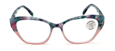 Women Cateye Progressive Clear Bifocal Reading glasses - No Line or Bubble - Zer
