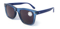 Men Square Tinted Reading Glasses - Fully Magnified Lens Reader - UV Protection