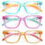 3 Pairs Women Translucent Pastel 2-Tones Reading Glasses Rhinestones Reader DR06 - Vision World