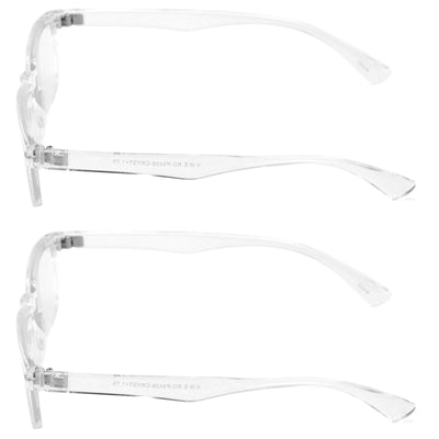 2 Pairs Unisex Anti Blue Blocker Computer UV Protection Clear Lens Eye Glasses