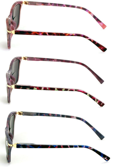 3 Pairs Women Bifocal Reading Sunglasses Reader Glasses Cateye Marble Gold Tint - Vision World