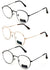 3 Pairs Women Round Blue Light Blocking Glasses - Computer Anti Fatigue Metal - Vision World