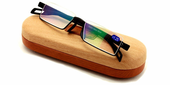 Slim Lightweight Rectangular Half Rimless Reading Glasses - AR Coating Reader