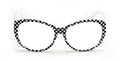 Oversize Women Reading glasses - Magnified Readers Cateye Vintage Jackie Checker - Vision World