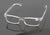 2 Pairs Clear Frame Rectangular Reading Glasses - No Logo Simple Readers - Vision World