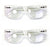 2 Pairs of Transparent Frame Bifocal Reading Glasses - Retro Bi-Focal Reader - Vision World