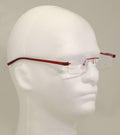 lightweight rimless rectangle reading glasses with anti blue clear lens Reader