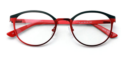 Round Circular Stainless Steel Non-prescription Eye-Glasses Frame Clear Lens - Vision World