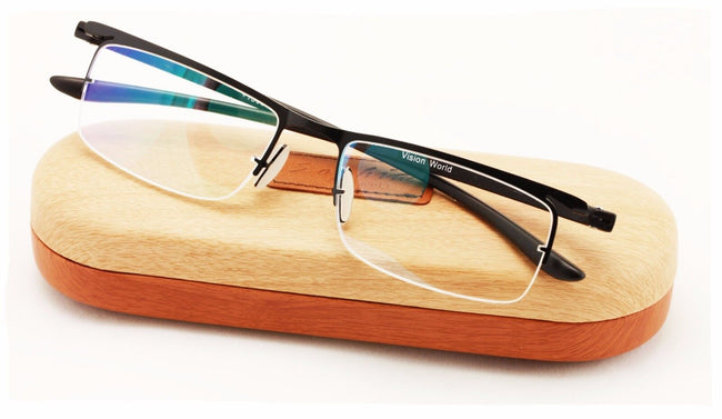 Half Rim Reading Glasses With Anti-reflective AR Coating and Anti-Slip nose pad. - Vision World