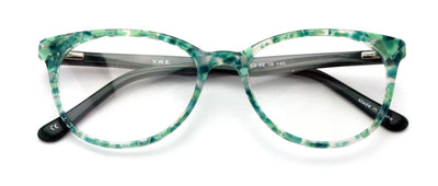 Women Floral Acetate Non-prescription Glasses Frame Clear Lens Eyeglasses Rxable - Vision World