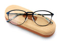 Oval Circular Metal Non-prescription Glasses Frame Clear Lens Eyeglasses Rx'able - Vision World