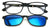 TR90 Black Reading Glasses With Sunglasses Clip On - Eyeglasses Readers Clear - Vision World