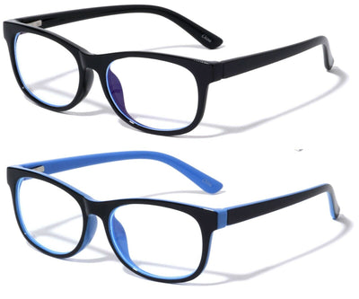 2 Pairs Kids Blue Light Blocking Glasses, Anti Eyestrain UV Protection Computer - Vision World