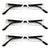 3 Pairs Small Rectangular Reading Glasses - Unisex Lightweight Spring Hinge - Vision World