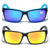 2 Pairs Large Men BIFOCAL Color Mirror Reading Sunglasses Blue Orange Reader