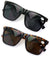2 Pairs Women Oversized Square BIFOCAL Sunglasses Reader - Outdoor Reading Glass